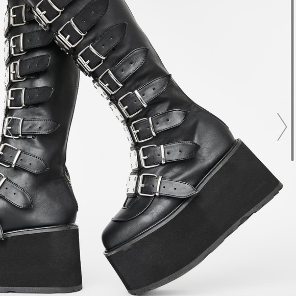 COPY - 🥾 Demonia Swing 815 Womens mid calf platforms WB02 - Picture 3 of 5